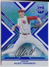 2016 Elite Extra Edition Auto Aspirations Blue #49 Alec Hansen 37/50