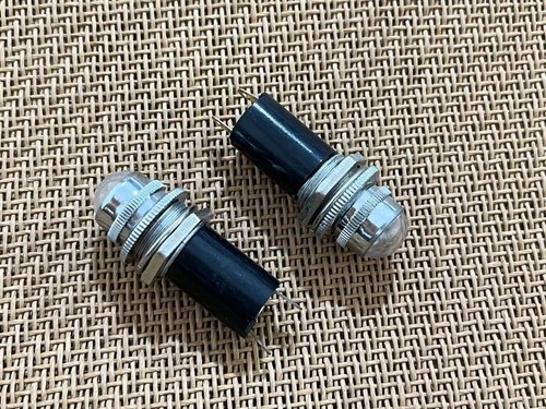4pcs White Screw Mount Vintage Style 12v Indicator Jewel Light for Guitar Power - 第 1/1 張圖片