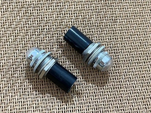 4 piezas Luz indicadora de joya con montaje a tornillo blanco estilo vintage de 12 V para potencia de guitarra - Imagen 1 de 1