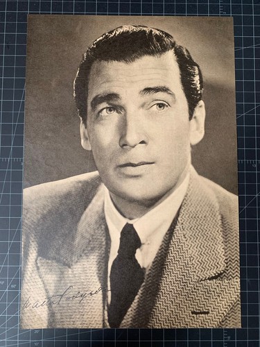 Vintage 1943 Walter Pidgeon Magazine Portrait