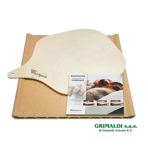 PIASTRA PIETRA FORNO IN TERRACOTTA REFRATTARIA CON RICETTARIO E PALA PER  PIZZA | eBay