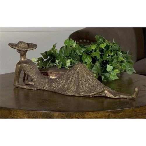 Uttermost Summer Days Resin Heavily Textured Sculpture in Antique Bronze - Picture 1 of 5