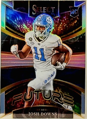 2023 Panini Select Draft Picks Future Silver Prizm Josh Downs RC #FUT-9