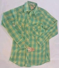 The Plains Ely  Walker Authentic Western Long Tail Tapperd Fit Plaid 15-33