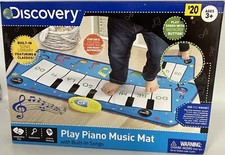 Discovery Play Piano Music Mat Keyboard w/ Built In Songs 31.5"x15.7" Ages 3