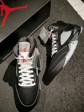 "BLACK METALLIC REIMAGINED" Jordan Air Jordan 5 Retro Basketball Shoes