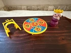 Vintage Fisher Price Little People 3 Play Family Castle #993 Harness Queen Table