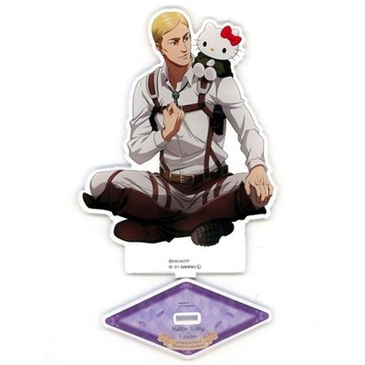 Erwin Smith x Hello Kitty AoT x Sanrio Figuren Acryl Ständer M Japan C644