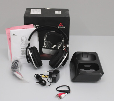 Artiste ADH300 2.4G Kabelloses Stereo-Headset für Computer und Fernseher Schwarz