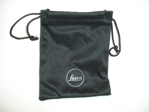 Leica Logo Black Accessories Case Soft Pouch Leitz Wetzlar, Medium 4.5"x4.25" #9