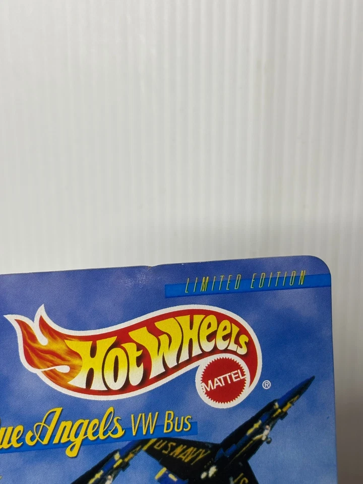 90s Hot Wheels Limited Edition (1997) Blue Angels VW Bus Toy w/ Protector Case - Image 2 of 4