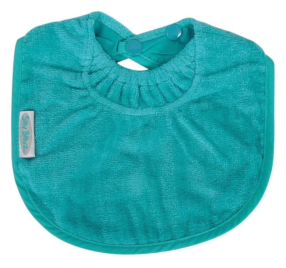 Silly Billyz Towel Baby's First Bib (Aqua)