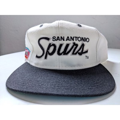NEW San Antonio Spurs 90s SCRIPT Sports Specialties Wool snapback hat NBA vtg