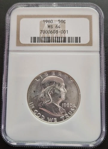 1960 Franklin 50C - NGC MS-64