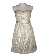 Vintage American Eagle Shimmering Metallic Strapless A Line Dress Size 2