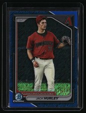 2024 Bowman #BCP-104 Jack Hurley Chrome Prospects Blue Shimmer Refractors #/150