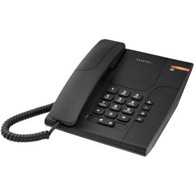 Alcatel Telefon Festnetz Schnurgebunden Analog Stummtaste Schwarz - Sehr Gut