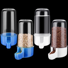 4 Pieces Automatic Bird Feeder Cage Water Dispenser Bird Water Feeder Hamster...