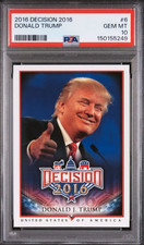 Tarjeta política 2016 Decisión #6 Donald Trump PSA 10 gemas como nueva EE. UU. MAGA