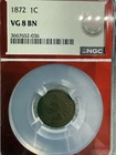 1872 1c Indian Cent P VG 8 BN Red Core EDC