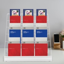 6 Tier Wire Countertop Rack Comic Book Rack Book Display Stand For Books DVD CD
