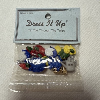 Dress It Up Buttons Jesse James Co Tiptoe Through The Tulips, Bethlehem Pa ￼
