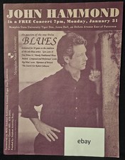 John Hammond Original Vintage Concert Hand Bill/Flyer Memphis State University