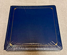 NEW Creative Memories 12x12 Navy Blue Album w/Gold Trim w/pages SEALED old style