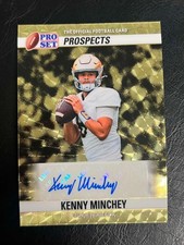 Marketplace image: 2026 Leaf Pro Set Metal Football Kenny Minchey Auto Superfractor Notre Dame 1/1