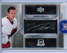 2006-07 Upper Deck The Cup Jason Spezza Scripted Swatches Auto Patch /25 Sens