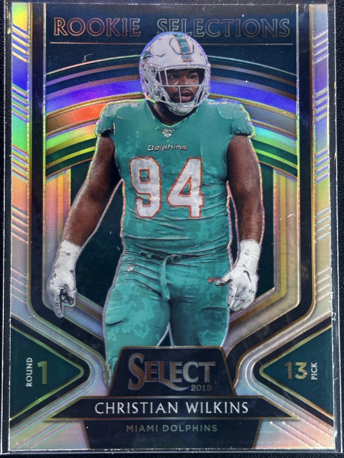 Christian Wilkins Panini Select Rookie Selections #23 Prizm