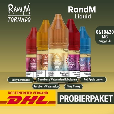 5x RandM Liquid 20mg Nikotin - Probierpaket | E-Zigarette E-Shisha