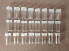 Lot de 24 pots en plastique transparent 2" avec couvercles petits/mini récipients 