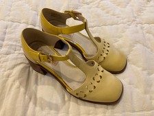 orla kiely clarks Bibi yellow womens shoes UK 4 EUR 37