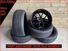 Veemann V-FS39 19" Gloss Black Wheels & New Tyres Fit BMW 5 Series 8 Series
