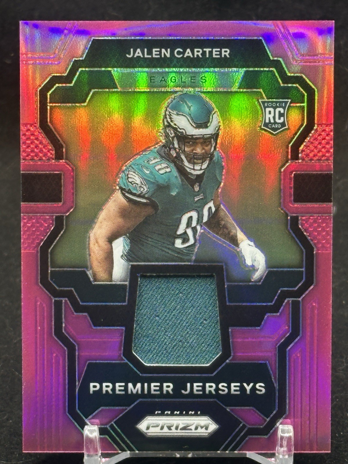 2023 Prizm JALEN CARTER Premier Jerseys Pink Prizm #PJ-JC Rookie Eagles SP (B)