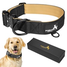 Heavy Duty Dog Collar   1.5 Inch Thick Dog Collar   Durable Military Grade Ny...