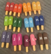 Toddler Alphabet Letters Matching Learning Toy incomple Set Double Sided