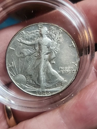 Uncirculated 1946 Philadelphia Mint Silver Walking Liberty Half