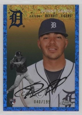 2023 Topps Chrome Platinum Anniversary 40/199 Donny Sands #167 Rookie RC 02v3