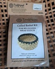 Traditional Craft Kits Native American Coiled Basket Kit New Sealed Made In CA!