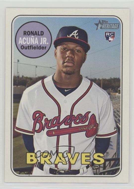 2018 Topps Heritage High Number Ronald Acuna Jr Ronald Acuña Jr #580