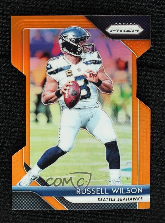 2018 Panini Prizm Orange Prizm 244/249 Russell Wilson #19 00ur