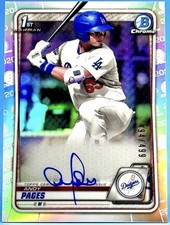 Andy Pages 2020 1st Bowman Chrome Refractor Auto /499 HOT🔥
