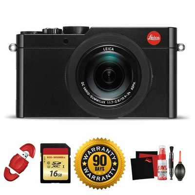 Leica D-LUX (Typ 109) Digital Camera (Black) and Bundle