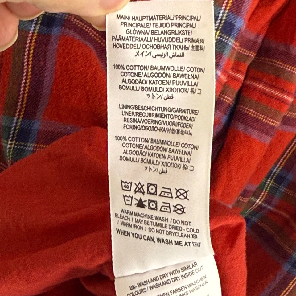 Vestido Mini Boden Niñas Rojo A Cuadros Manga Larga Talla 4-5 Años Navidad Foto 4 de 4