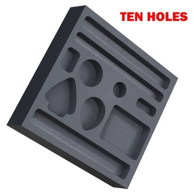 10*10cm Graphite Ingot Casting Mold Combo Mould For Melting Refining Gold/Silver
