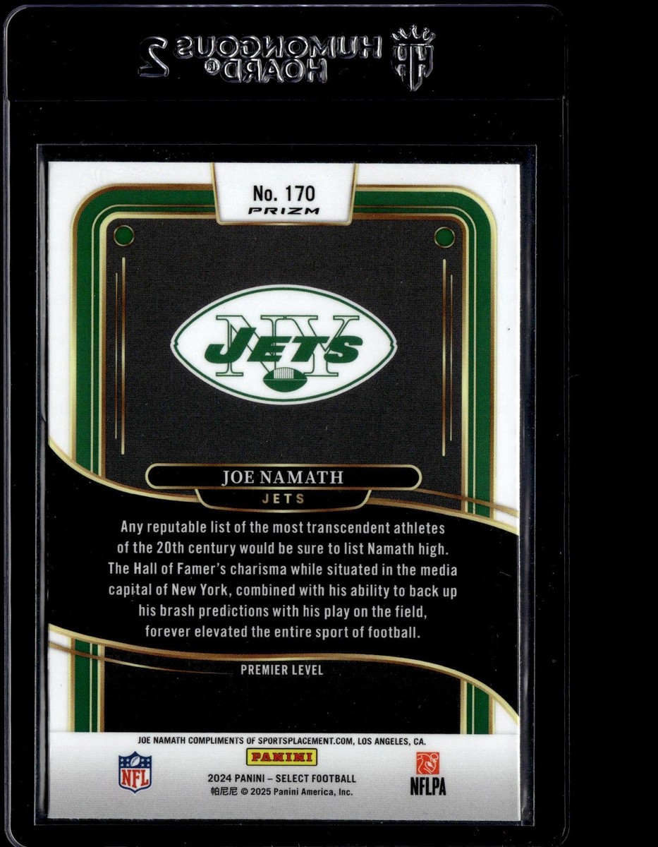 2024 Panini Select Red & Yellow Prizm Shock #170 Joe Namath | eBay