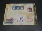 Turkey 1942 censored not airmail cover to usa via egypt faults *28060
