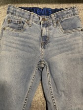Levi s Boy Jeans Size 10 Reg Adjustable Waist 25 Inseam Blue